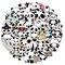 50PCS Cute Panda Skateboard Stickers Car Truck Luggage Decal Window Laptop Decor